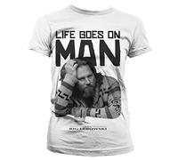The Big Lebowski Officially Licensed Merchandise Life Goes On Man Women T-Shirt (White), XX-Large