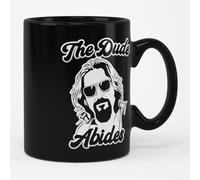 The Big Lebowski Officially Licensed The Dude Abides Coffee Mug (Black)