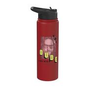 The Big Lebowski The Dude Abides Retro Stainless Steel Insulated Water Bottle