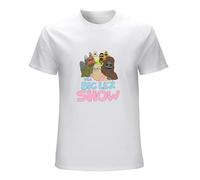 The Big LEZ Show Mens T-Shirt Printed Graphic Top Unisex White Tee XL