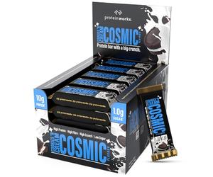The Big Little Bar - 20 Pack, Cookies 'n' Cream Cosmic Flavour, High Protein Bar, Low Sugar, High Fibre, GMO Free, Delicious Protein Snack - Protein Works