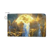 The Big Moon Coin Purse Cute Change Pouch Wallet Clutch Bag with Zip
