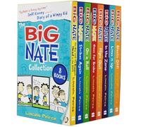 The Big Nate Collection Series 8 Books Box Set by Lincoln Peirce (Boy with the Biggest Head in the World, Strikes Again, On a Roll, Goes for Broke, Flips Out, In the Zone, Lives it Up & Blasts Off)