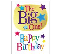 The Big One Birthday Card, Big Birthday Card, Card for a Big Birthday