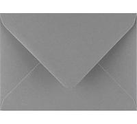 The Big Packaging Company Dark Grey Greeting Card Envelopes to Fit A5 Greetings Card or A4 Card Fold in Half for Invitation Wedding Birthday Party Crafts 152x216mm - 10 Envelopes (Dark Grey)