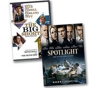 The Big Short & Spotlight Biographical Dramas 2 DVD Bundle - Christian Bale / Mark Ruffalo / Steve Carell / Michael