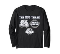 The Big Three Shark Design Long Sleeve T-Shirt