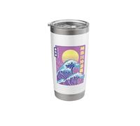 The Big Wave Vaporwave Stainless Steel Insulated Tumbler