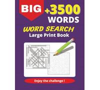 The Big Word Search Puzzle, Large Print Book for Adults , General Knowledge 90+ Large Print Puzzles for Fun and Relaxation: General Knowledge ... 3500 words, 8.5 x 11, 109 pages, 90 + puzzles