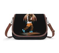 The Bigfoot Moving Women's Leather Crossbody Handbags | Shoulder Bag With Adjustable Strap Fashion Cross Body Purse