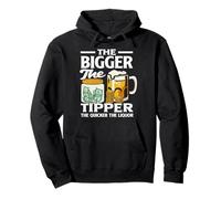 The Bigger The Tipper Bartender Humor Fun Pullover Hoodie