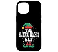 The Bilingual Teacher Elf Funny Christmas Matching Family Case for iPhone 15