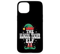 The Bilingual Teacher Elf Funny Christmas Matching Family Case for iPhone 15 Plus