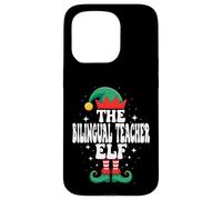 The Bilingual Teacher Elf Funny Christmas Matching Family Case for iPhone 15 Pro