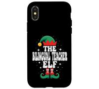 The Bilingual Teacher Elf Funny Christmas Matching Family Case for iPhone X/XS