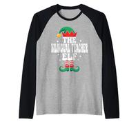 The Bilingual Teacher Elf Funny Christmas Matching Family Raglan Baseball Tee