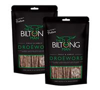 The Biltong Man Chilli Garlic Droëwors - High-Protein Beef Snack with a Chilli Bite, 1000g (2 x 500g)