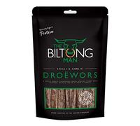 The Biltong Man Chilli Garlic Droëwors - High-Protein Beef Snack with a Chilli Bite, 250g