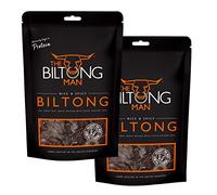 The Biltong Man Nice ’n’ Spicy Beef Biltong - High-Protein Dried Beef Snack, 1000g (2 x 500g)
