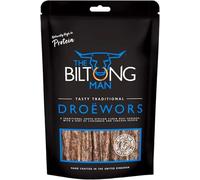 The Biltong Man Tasty Traditional Droëwors Sticks - High-Protein Beef Snack, 250g