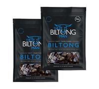 The Biltong Man Tasty Traditional Fatty Beef Biltong - High-Protein Dried Beef Snack, 800g (2 x 400g)