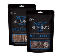 The Biltong Man - Tasty Traditional Lean Beef Biltong & Droëwors Sticks Combo - High-Protein Dried Beef and Sausage Snack, 1000g (2 x 500g)