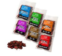 THE BILTONG SHOP - 6 x 58g Bags Ultimate Slices Selection British Beef Biltong Slices. High Protein Savoury Low Carb Snack