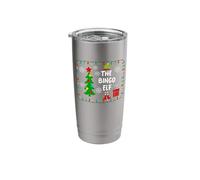 The Bingo Elf - Cute Xmas Tree Lights Friends - Stainless Steel Insulated Tumbler