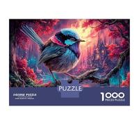 The Bird Beside The Magical Castle Jigsaw Puzzles for Adults,1000 Pieces Wildlife Challenging Puzzle, Home Decoration Great Gift for Adults 52x38cm/1000pcs