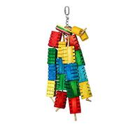 The Bird House Groovy Colour Blocks Bird Toy, Medium