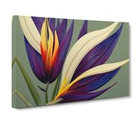 The Bird Of Paradise Flower Canvas Wall Art Print 30x20 Inch