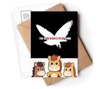 The Bird Wants To Go Home Postcards Envelopes Cards Mailing Year Horse