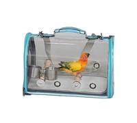 The Birdcage Bird Travel Cage Type Portable Breathable and Transparent Light Pet Bird Travel Cage Bird Perch Cage with Bird Food Cup and Bird Perch Parakeet Cage