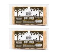 The Birdfood Warehouse Suet Logs 90g - Mealworm & Insect 12pk | Natural, Nutritious Wild Bird Food, High Energy Suet, Sun Resistant, No Artificial Colours or Flavours