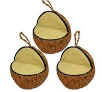 The Birdfood Warehouse XL Peanut Suet Coconut Feed 3pk | Wild Garden Bird Food, Butter for Birds, Hanging Feeder, Suet for Birds