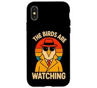 The Birds Are Watching Funny Bird Lovers Conspiracy Gift Case for iPhone X/XS