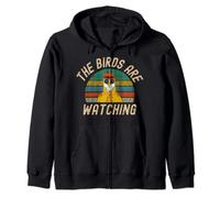 The Birds Are Watching Wake Up America Birds Arent Real Zip Hoodie