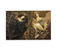 The Birds of Joy And Sorrow - Sirin And Alkonost 1896 Canvas Art Poster And Wall Art Picture Print Modern Family Bedroom Decor Unframe 12x18inch(30x45
