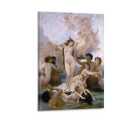 The Birth of Venus Poster by Painter William-Adolphe Bouguereau Home Decor Poster Wall Art Hanging Picture Print Decorative Painting Posters 08x12inch(20x30cm)