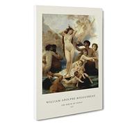The Birth of Venus William-Adolphe Bouguereau Canvas Print | Gallery Wrapped 30mm Frame Wall Art | 30x20 inches | Ready to Hang | Contemporary Picture | Living Room Bedroom Lounge Office