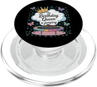 The Birthday Queen Is Jumping Trampoline Bounce Party PopSockets PopGrip for MagSafe