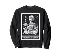 The Biryani Lover Indian Food Tarot Card Skeleton Witchy Sweatshirt