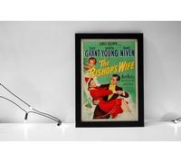 The Bishop's Wife | Movie | Framed Poster Print Wall Art Image Home Decor Artworks Black Framed Poster in Different Sizes