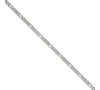 The Black Bow Jewelry Men's 6.3mm Stainless Steel Figaro Chain Necklace, Metal,