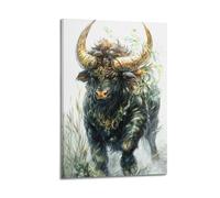 The Black Bull in Mythology Poster Poster Decorative Painting Canvas Wall Posters And Art Picture Print Modern Family Bedroom Decor Posters 12x18inch(30x45cm)
