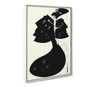 The Black Cape Vol.2 By Aubrey Beardsley Canvas Print | Gallery Wrapped 30mm Frame Wall Art | 30x20 inches | Ready to Hang | Classic Picture | Living Room Bedroom Lounge Office
