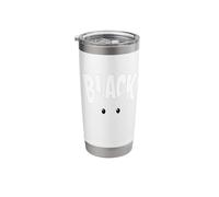 The Black Cat Minimal Design - Cute Hidden Kitty Eyes Stainless Steel Insulated Tumbler