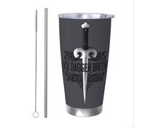 (The Black Dagger Brotherhood _4533) Stainless Steel Tumbler 20oz Insulated Coffee Travel Funny Birthday Christmas Gifts for Women Men Boss Coworker