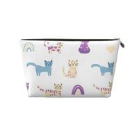 The Black Dandelion Leather Portable Cosmetic Bag Organiser Suitable Business Trip for Woman Man