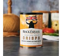 The Black Farmer | Cheddar and Caramelised Onion Crisps multipack box | Gluten Free Cheddar cheese and onion crisps boxes bulk cheap, perfect crisps share bag (6x100g tubs)